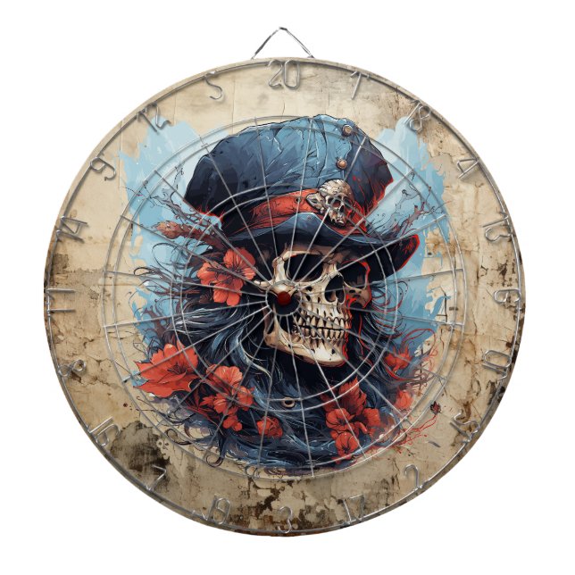 Death Pirate Dartboard Dartscheibe (vorne)