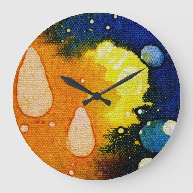 Death Polychromoptic von Michael Moffa Große Wanduhr (Vorderseite)