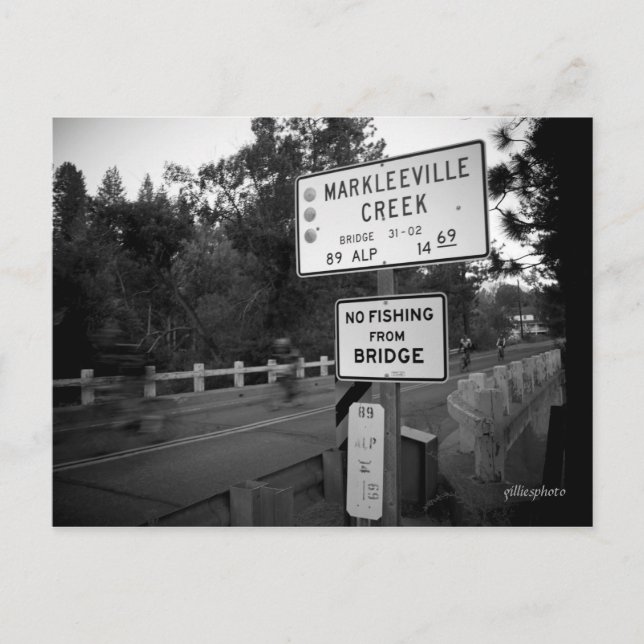 Death Riders cross Markleeville Creek Postkarte (Vorderseite)
