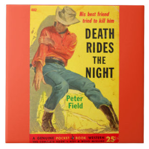 Death Rides The Night Western Buchcover Fliese