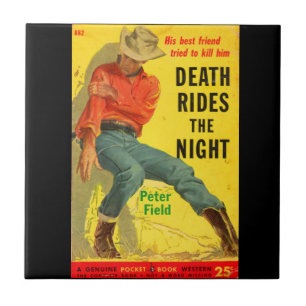 Death Rides The Night Western Buchcover Fliese