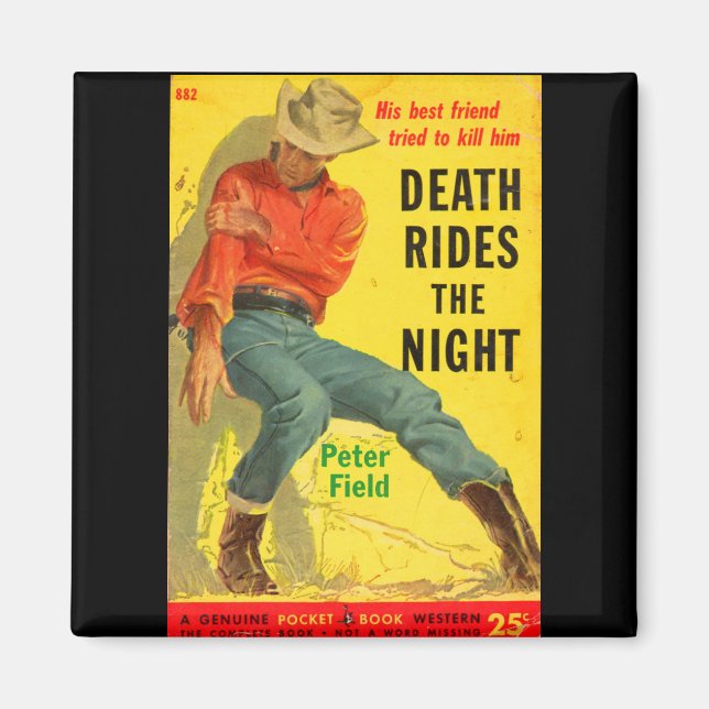 Death Rides The Night Western Buchcover Magnet (Vorne)
