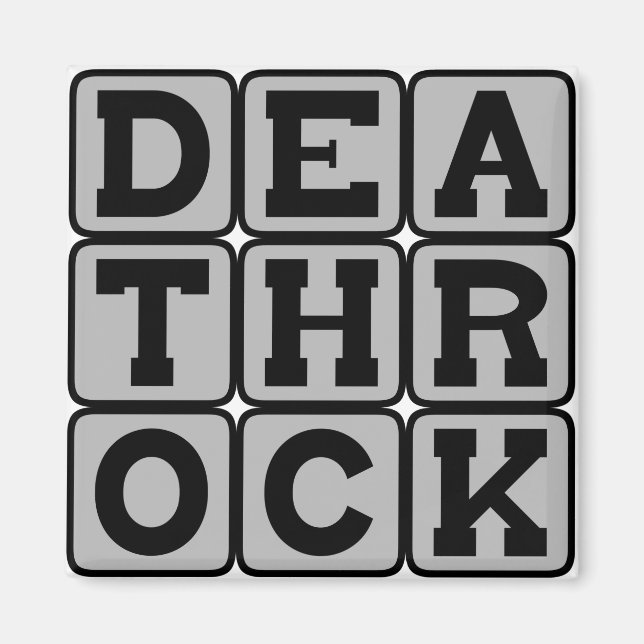 Death Rock, Music Genre Magnet (Vorne)
