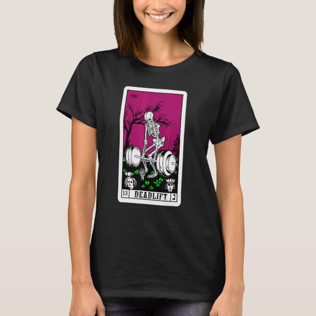 Death Tarot Card Gymnastikraum Totallifts Training T-Shirt (Vorderseite)