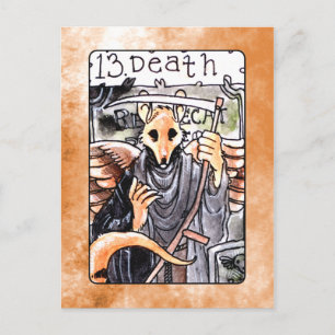 Death Tarot Card Postkarte