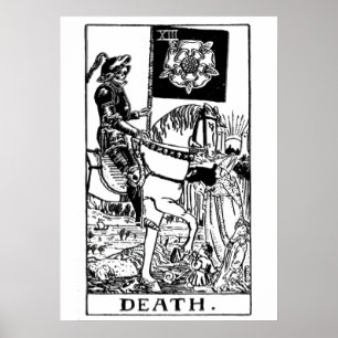 Death Tarot Card Wall Art Poster