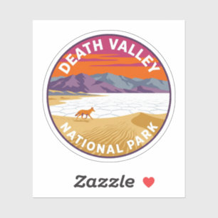 Death Valley California Retro-Nationalpark Aufkleber