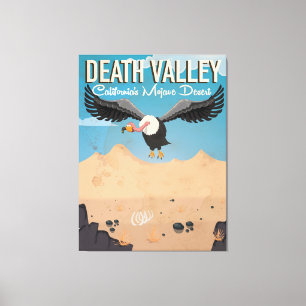 Death Valley Cartoon vintage Reiseposter Leinwanddruck