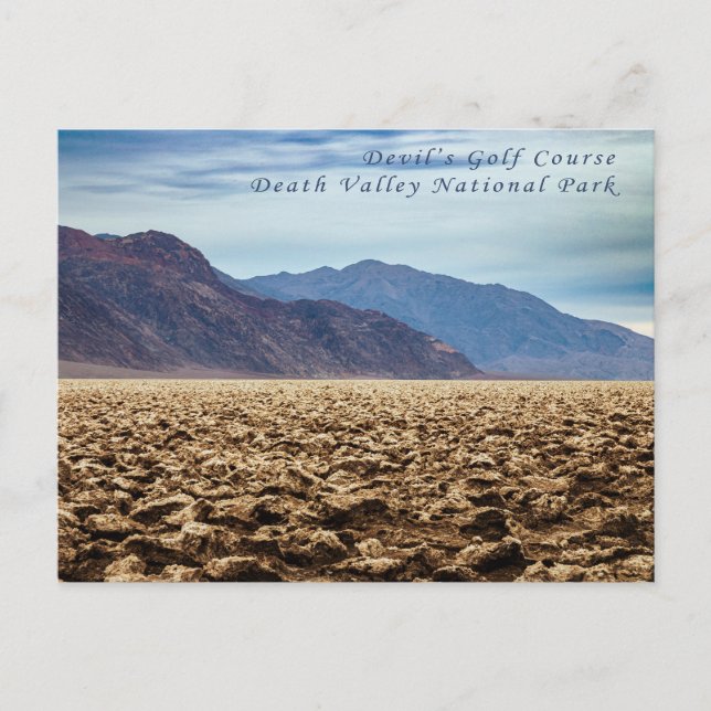 Death Valley Devil's Golf Course Postcard Postkarte (Vorderseite)