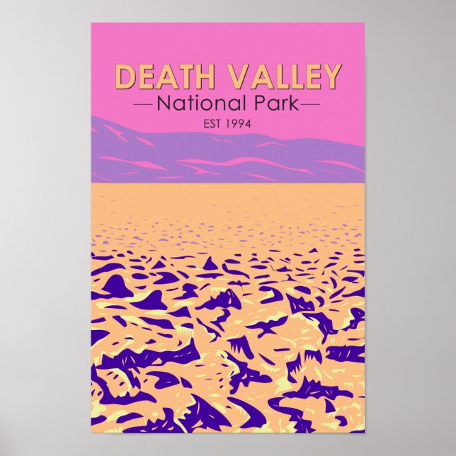 Death Valley National Park Devil's Golf Course Poster (Vorne)