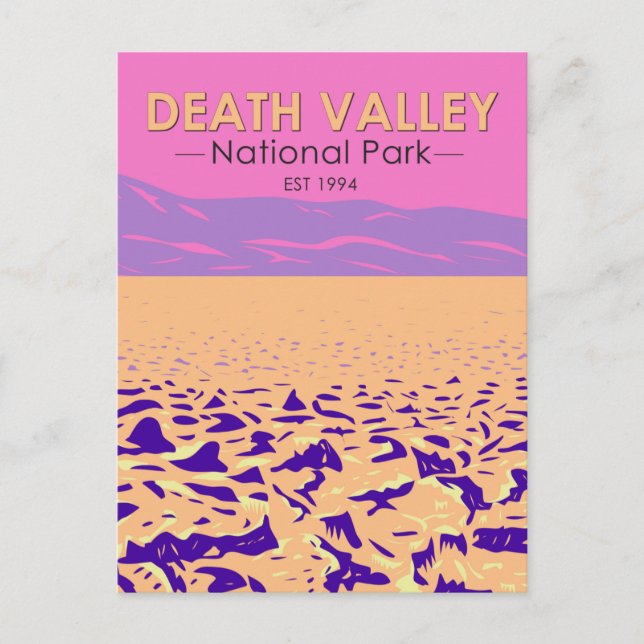 Death Valley National Park Devil's Golf Course Postkarte (Vorderseite)