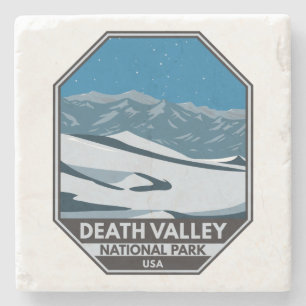 Death Valley National Park Nachthimmel Vintage Steinuntersetzer