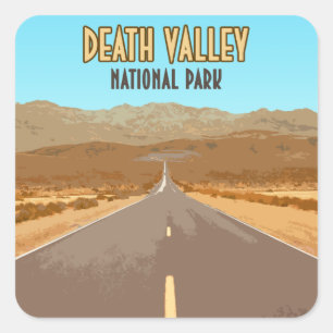 Death Valley National Park Nevada California Quadratischer Aufkleber