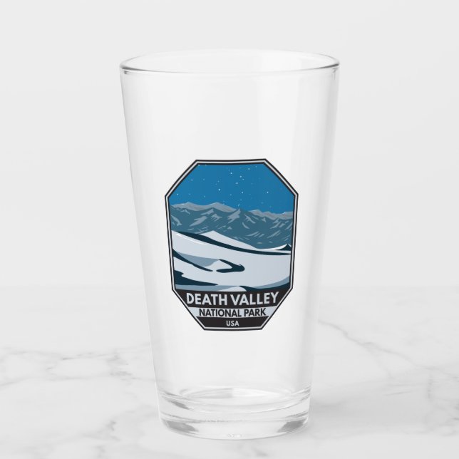 Death Valley National Park Night Sky Vintag Glas (Vorderseite)