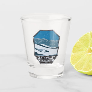 Death Valley National Park Night Sky Vintag Schnapsglas
