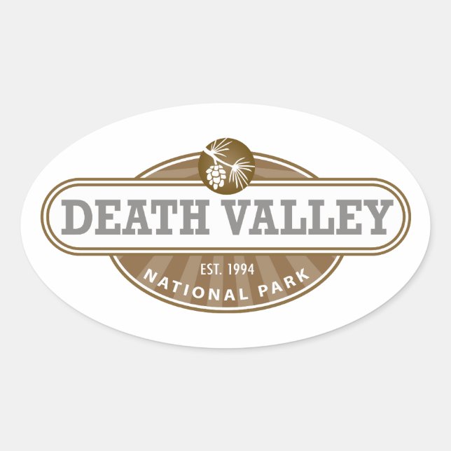 Death Valley National Park Ovaler Aufkleber (Vorderseite)