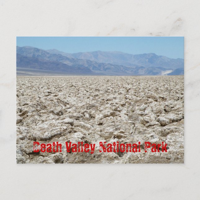 Death Valley National Park Postkarte (Vorderseite)