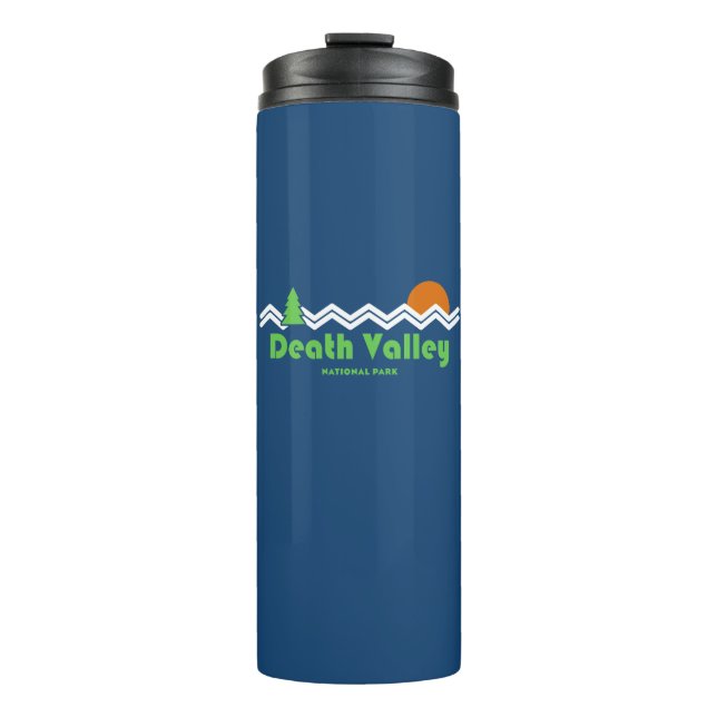 Death Valley National Park Retro Thermosbecher (Vorderseite)