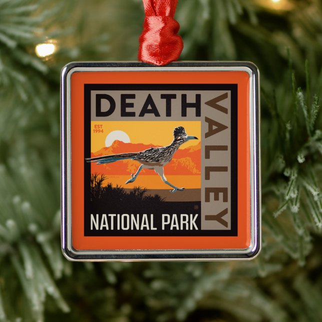 Death Valley National Park | Roadrunner Ornament Aus Metall (Baum)