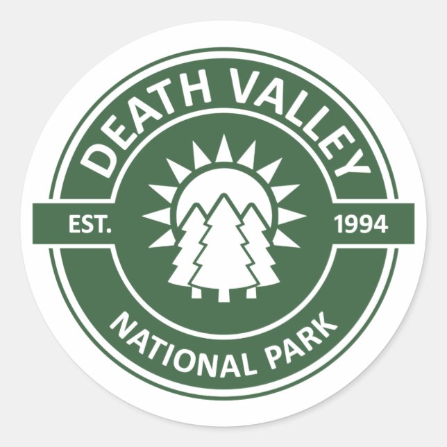 Death Valley National Park Runder Aufkleber (Vorderseite)