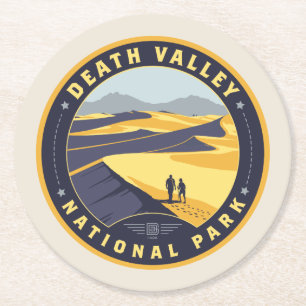 Death Valley National Park Runder Pappuntersetzer