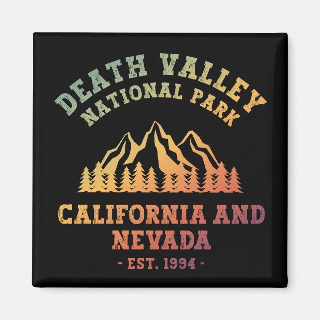 Death Valley National Park USA Gradient Magnet (Vorne)