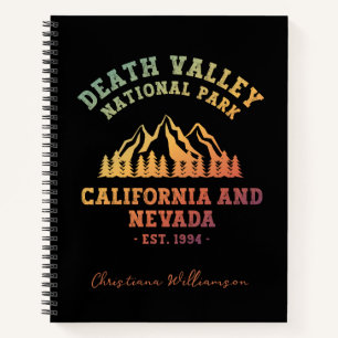 Death Valley National Park USA Gradient Notizbuch