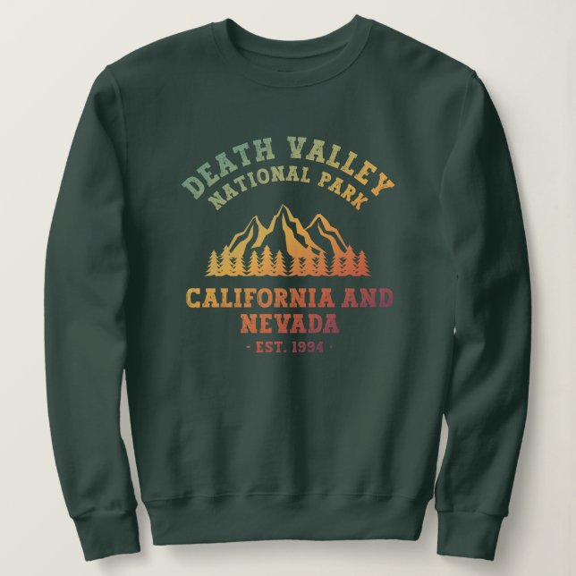 Death Valley National Park USA Gradient Sweatshirt (Design vorne)