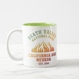Death Valley National Park USA Gradient Zweifarbige Tasse