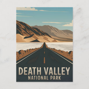 Death Valley National Park Vintag Postkarte