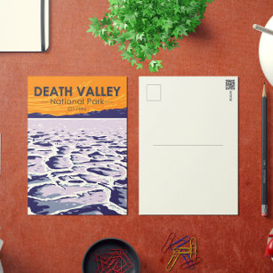 Death Valley National Park Vintag Postkarte