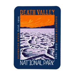 Death Valley Nationalpark Badwater Basin Vintage Magnet