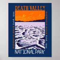 Death Valley Nationalpark Badwater-Becken Vintag