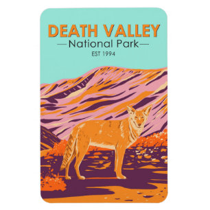 Death Valley Nationalpark Coyote Vintage Magnet