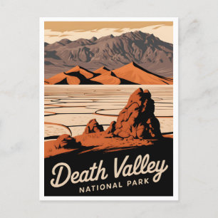 Death-Valley-Nationalpark im Vintage-Stil Postkarte
