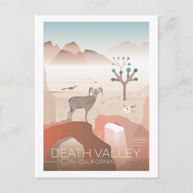 Death Valley Nationalpark Postcard Postkarte (Vorderseite)