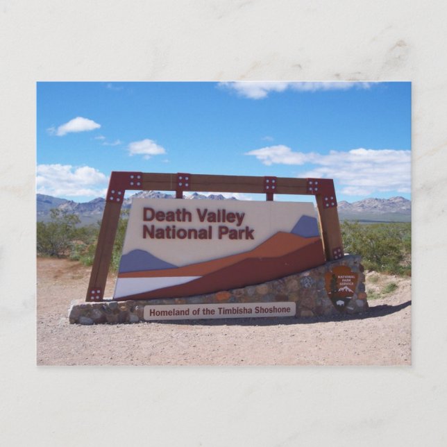 Death Valley Nationalpark Postcard Postkarte (Vorderseite)