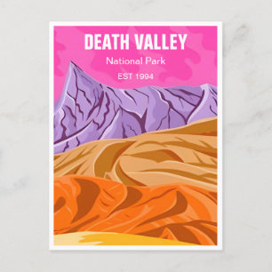 Death Valley Nationalpark Vintage retro Postkarte
