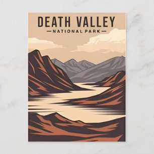 Death Valley Nationalpark Vintages Retro Postkarte