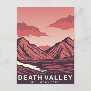 Death Valley Nationalpark Vintages Retro Postkarte