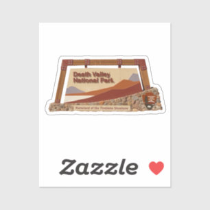Death Valley Nationalpark - Zeichen Aufkleber