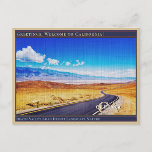 Death Valley Road Wüstenlandschaft Natur Postkarte