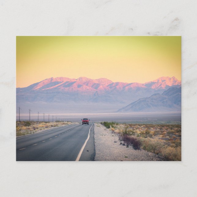 Death Valley Sunset Postkarte (Vorderseite)