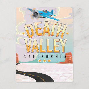 Death Valley USA Vintage Reiseplakat Postkarte