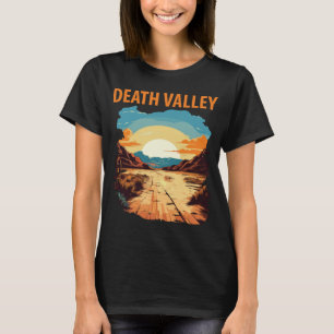 Death Valley Wüstenpfad Orange Reise T-Shirt