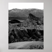 Death Valley Zabriskie Point Schwarz-weißes Foto