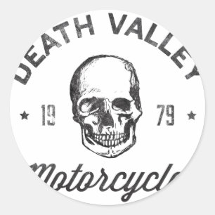 Death- Valleymotorräder Runder Aufkleber