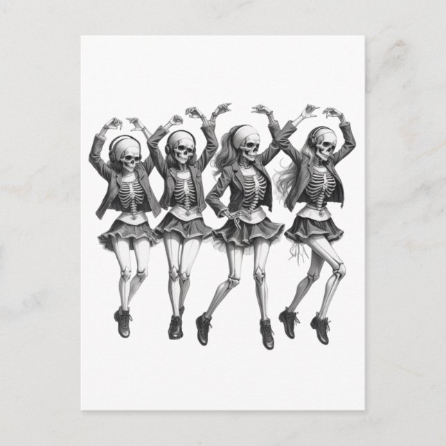 Death Women Dance Postkarte (Vorderseite)