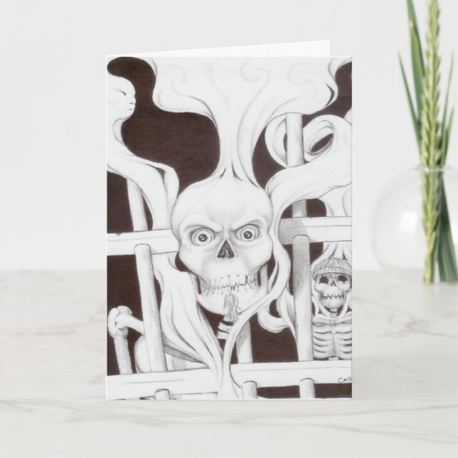 deathbars für Halloween Karte (Vorderseite)