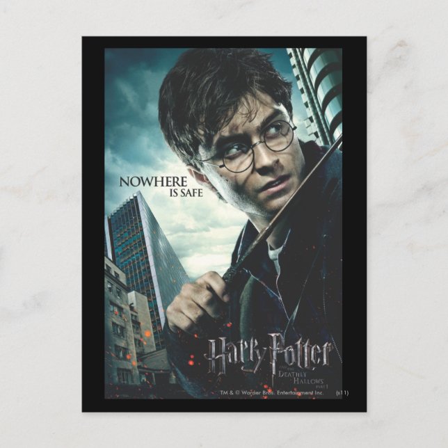 Deathly Hallows - Harry Postkarte (Vorderseite)